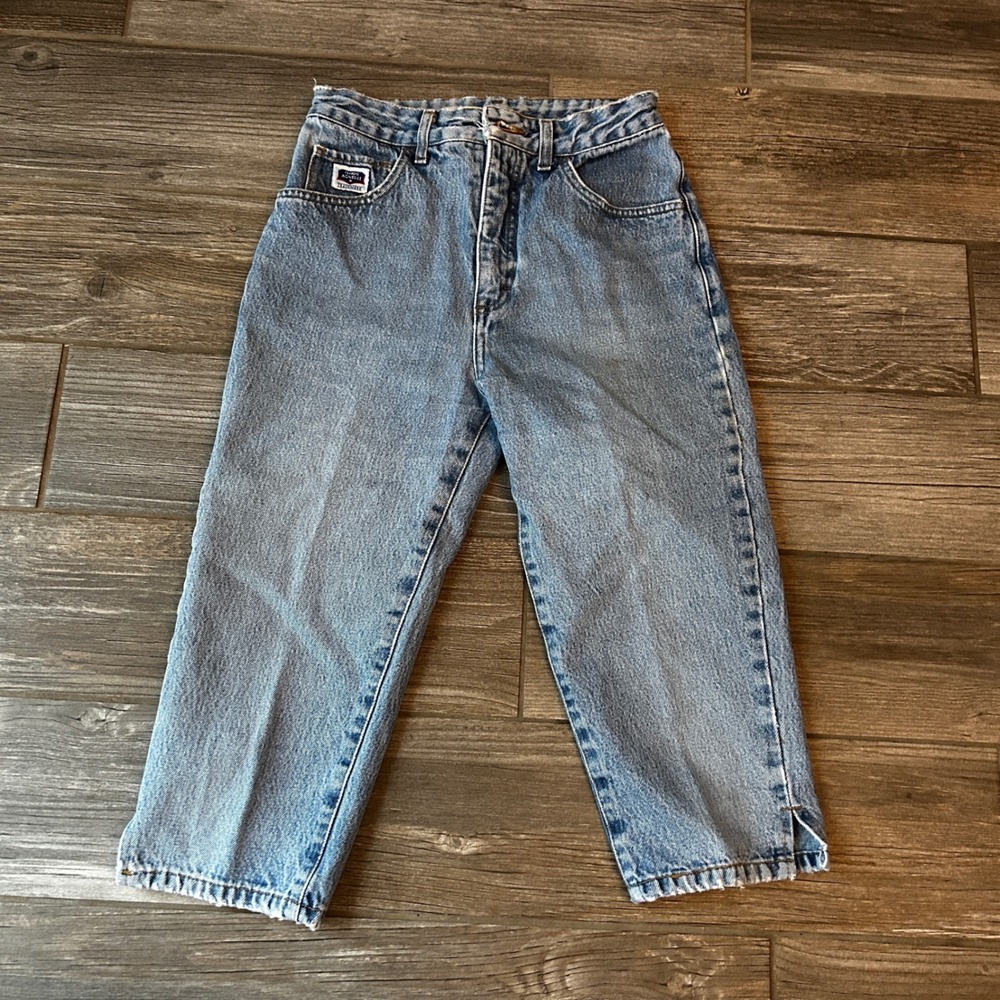 Vintage Claudio Agnellli Denim Jeans Light Wash Cropped Leg Women's‎ Size 29x7